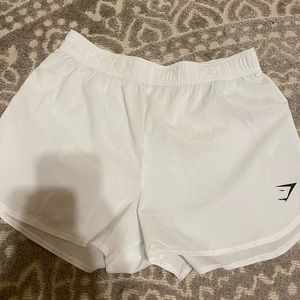 White gym shark shorts like NEW
